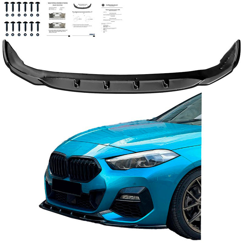 Oneway Frontspoiler passend für BMW 2er F44 Gran Coupe M-Pack/M235i 2019- - Schwarz glänzend