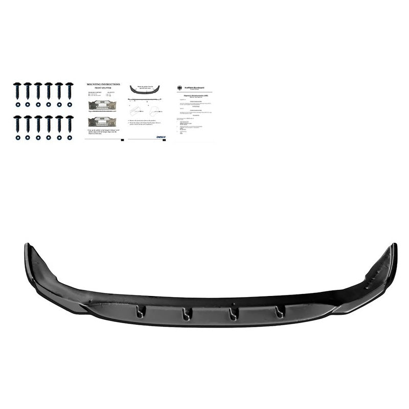 Oneway Frontspoiler passend für BMW 2er F44 Gran Coupe M-Pack/M235i 2019- - Schwarz glänzend