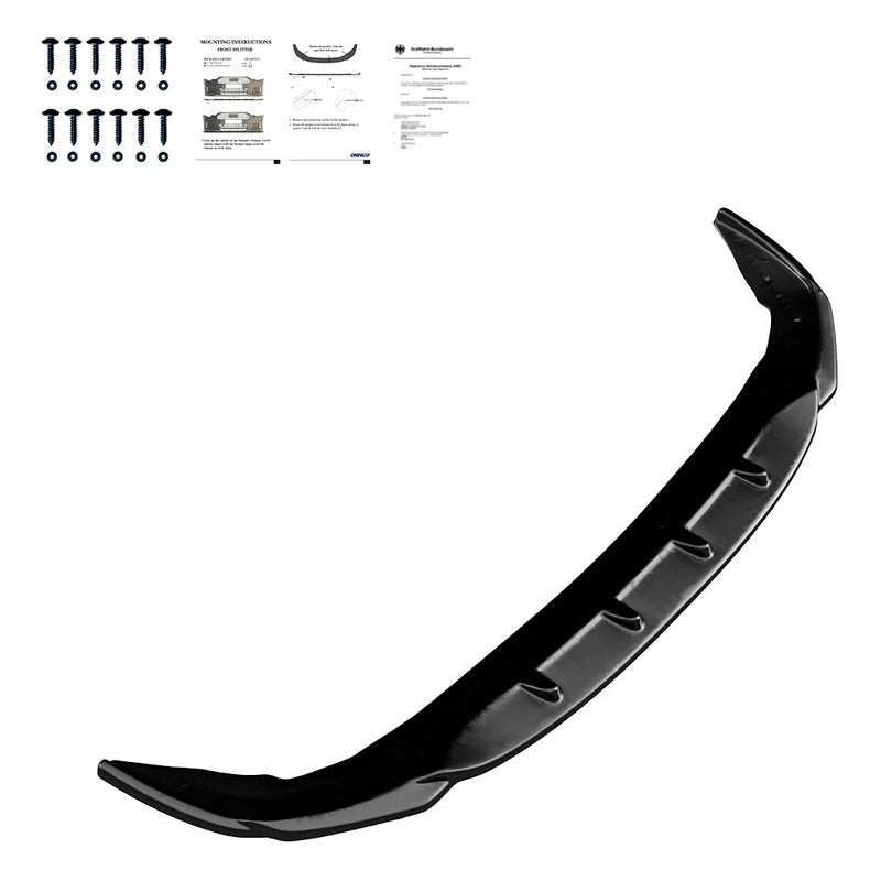 Oneway Frontspoiler passend für BMW 2er F44 Gran Coupe M-Pack/M235i 2019- - Schwarz glänzend
