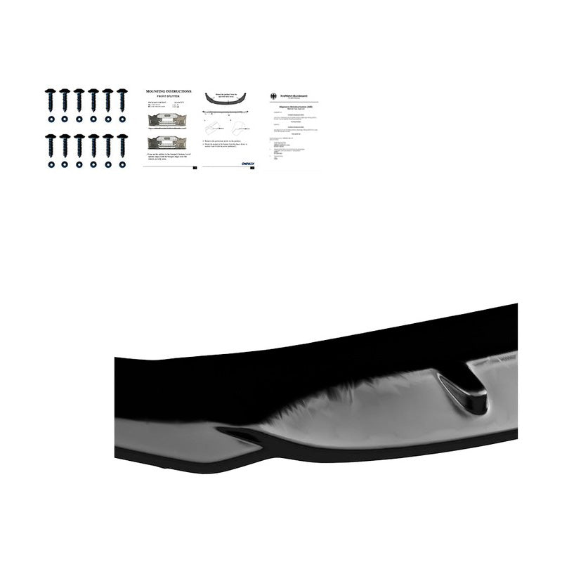 Oneway Frontspoiler passend für BMW 2er F44 Gran Coupe M-Pack/M235i 2019- - Schwarz glänzend