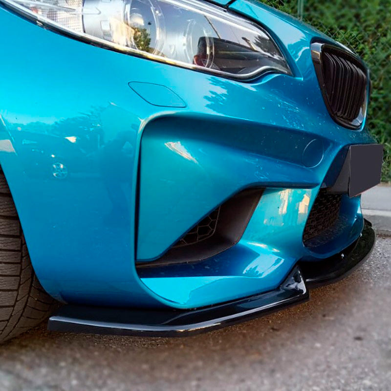 Oneway Frontspoiler passend für BMW M2 F87 2016-2020 - Schwarz glänzend