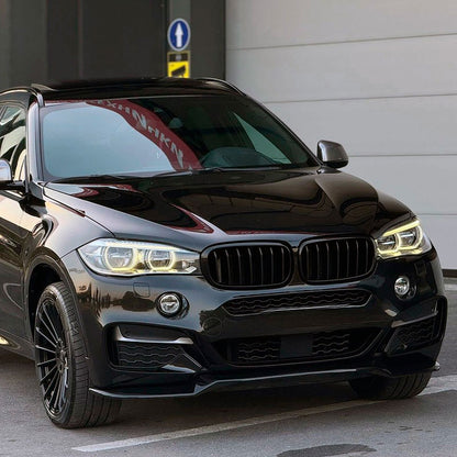 Oneway Frontspoiler passend für BMW X6 F16 M-Pack 2014-2019 - Schwarz glänzend