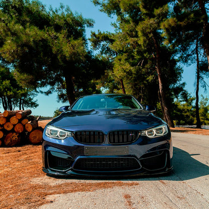Oneway Frontspoiler passend für BMW M3 F80 2014-2018 & M4 F82 2014-2021 - Schwarz glänzend