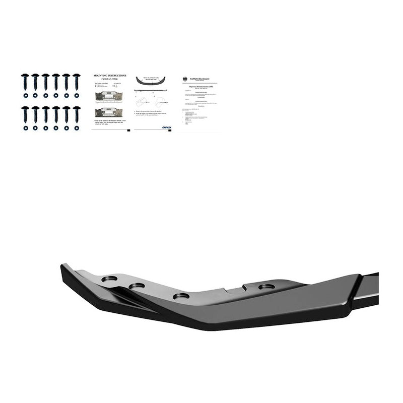 Oneway Frontspoiler passend für BMW 3er G20/G21 M-Pack 2018-2022 - Schwarz glänzend