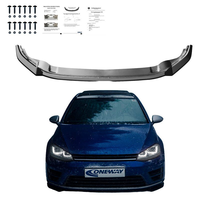 Oneway Frontspoiler passend für Volkswagen Golf VII HB/Variant R/R Line 2013-2016 - Schwarz glänzend