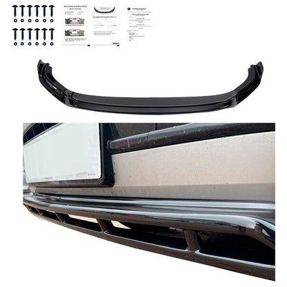 Oneway Frontspoiler passend für Volkswagen Transporter T6.1 2020-2022 - Version 3 - Schwarz glänzend