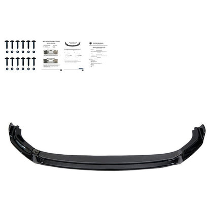 Oneway Frontspoiler passend für Volkswagen Transporter T6.1 2020-2022 - Version 3 - Schwarz glänzend
