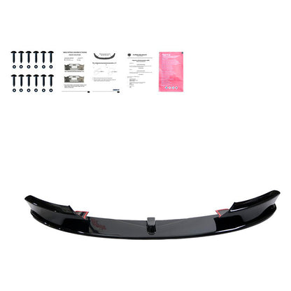Oneway Frontspoiler passend für BMW 3er F30 M-Pack 2012-2019 mit Flaps - Schwarz glänzend