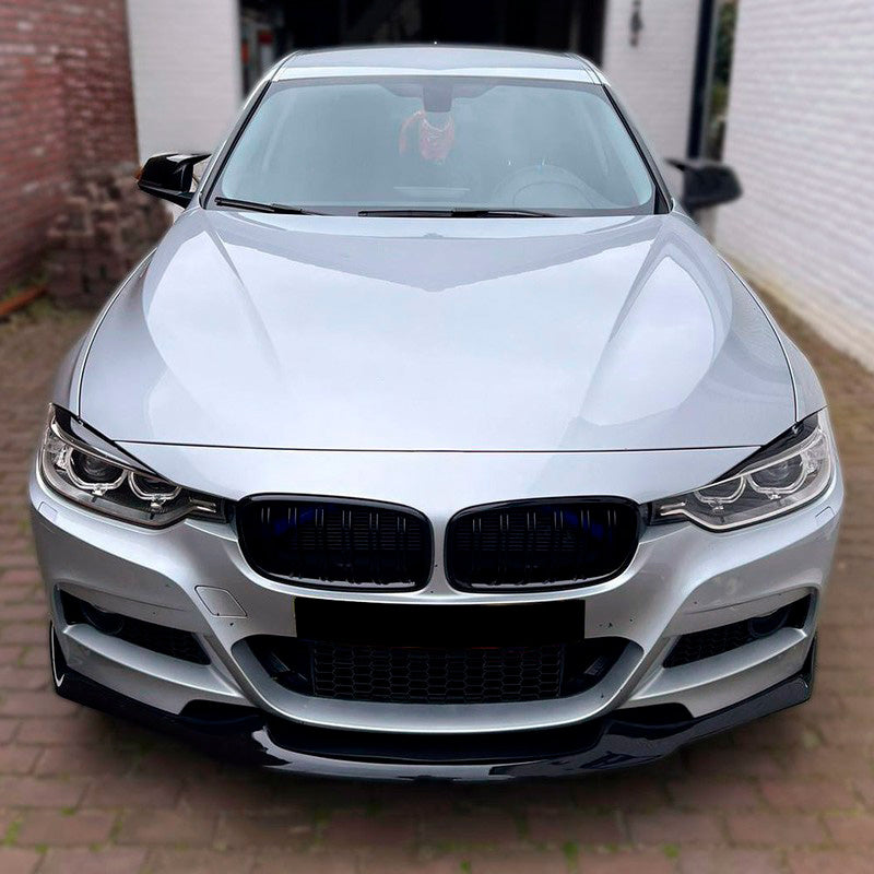 Oneway Frontspoiler passend für BMW 3er F30 M-Tech 2012-2019 - Schwarz glänzend