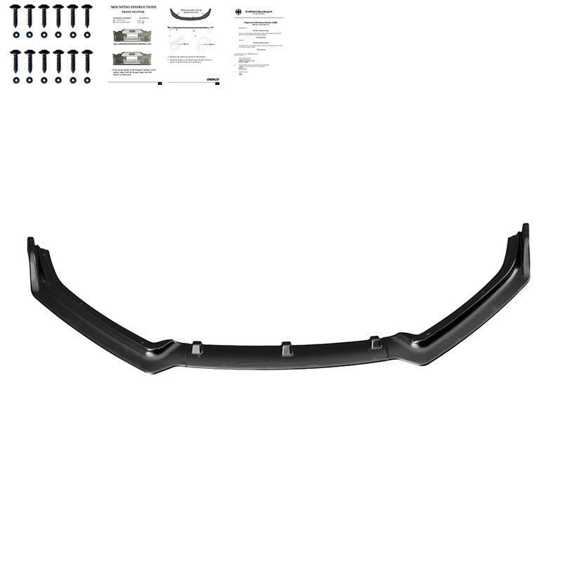 Oneway Frontspoiler passend für Volkswagen Polo 6R/6C 2009-2017 exkl. GTi/GT/WRC - Schwarz glänzend