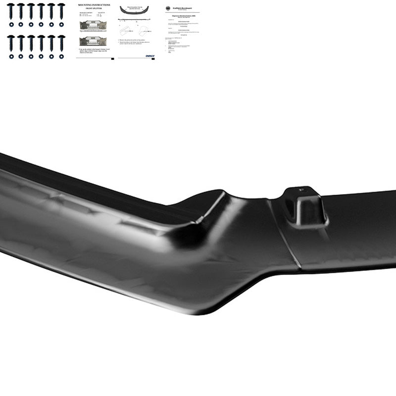 Oneway Frontspoiler passend für Volkswagen Polo 6R/6C 2009-2017 exkl. GTi/GT/WRC - Schwarz glänzend