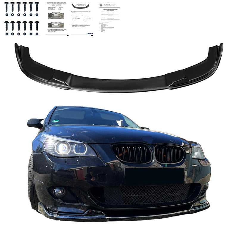 Oneway Frontspoiler passend für BMW 5er E60/E61 M-Pack 2003-2010 - Schwarz glänzend