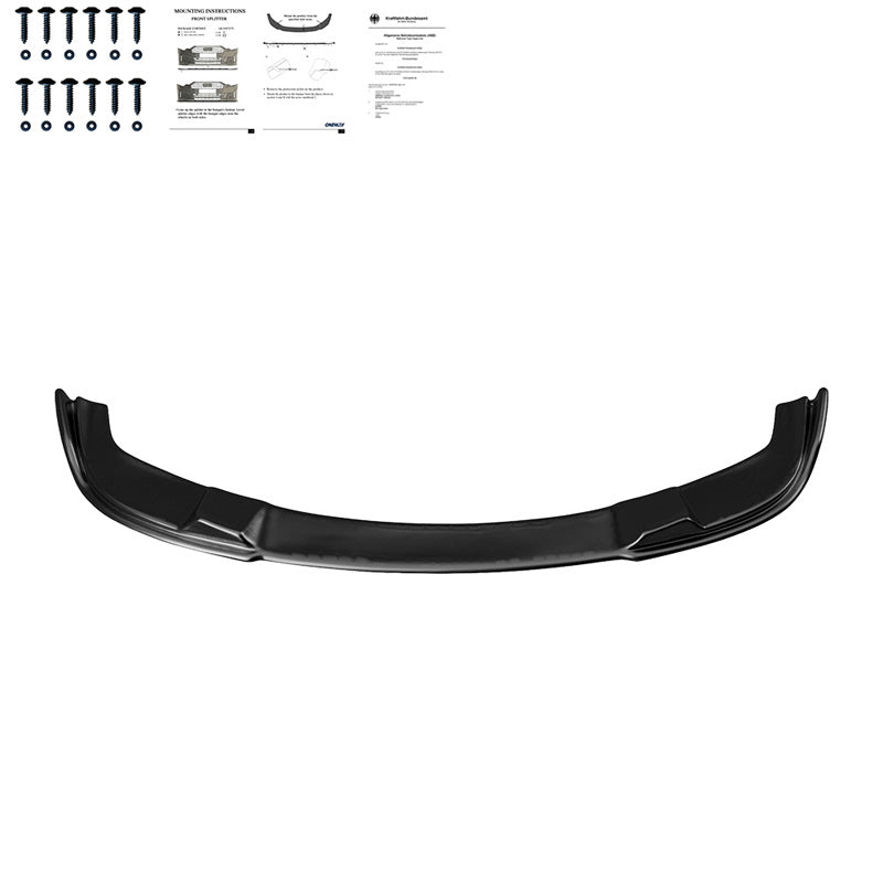 Oneway Frontspoiler passend für BMW 5er E60/E61 M-Pack 2003-2010 - Schwarz glänzend