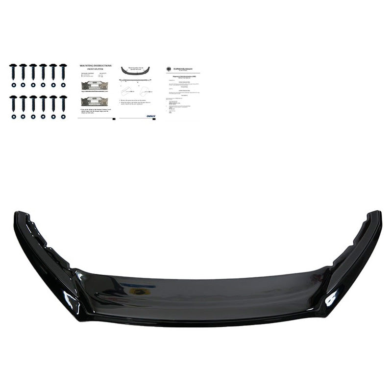 Oneway Frontspoiler passend für Skoda Superb 3V HB/Kombi Facelift 2019-2023 - Schwarz glänzend