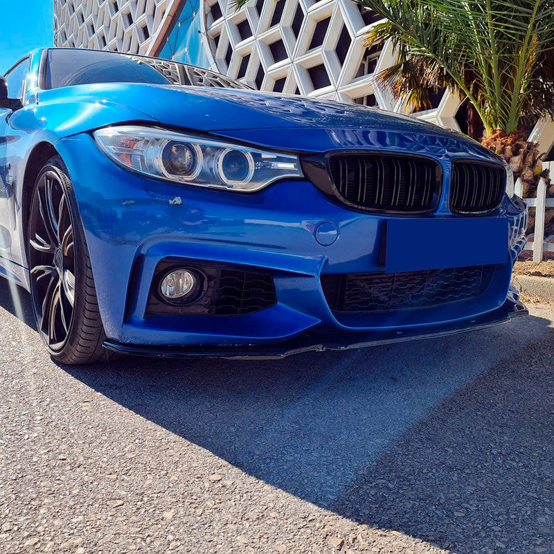 Oneway Frontspoiler passend für BMW 4er F32/F33/F36 M-Pack 2013-2019 - Version 2 - Schwarz glänzend