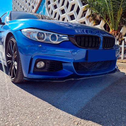 Oneway Frontspoiler passend für BMW 4er F32/F33/F36 M-Pack 2013-2019 - Version 2 - Schwarz glänzend