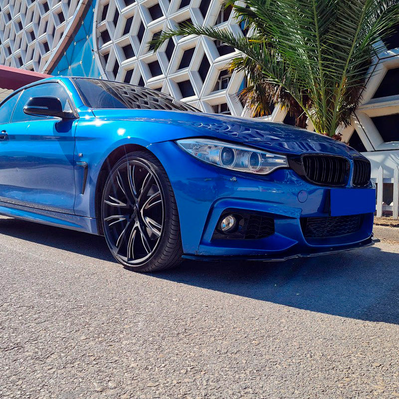 Oneway Frontspoiler passend für BMW 4er F32/F33/F36 M-Pack 2013-2019 - Version 2 - Schwarz glänzend