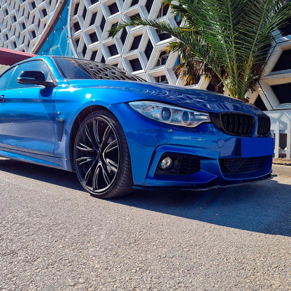 Oneway Frontspoiler passend für BMW 4er F32/F33/F36 M-Pack 2013-2019 - Version 2 - Schwarz glänzend