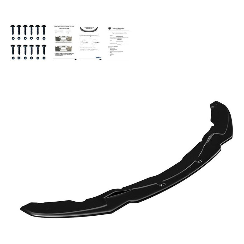 Oneway Frontspoiler passend für BMW 4er F32/F33/F36 M-Pack 2013-2019 - Version 2 - Schwarz glänzend