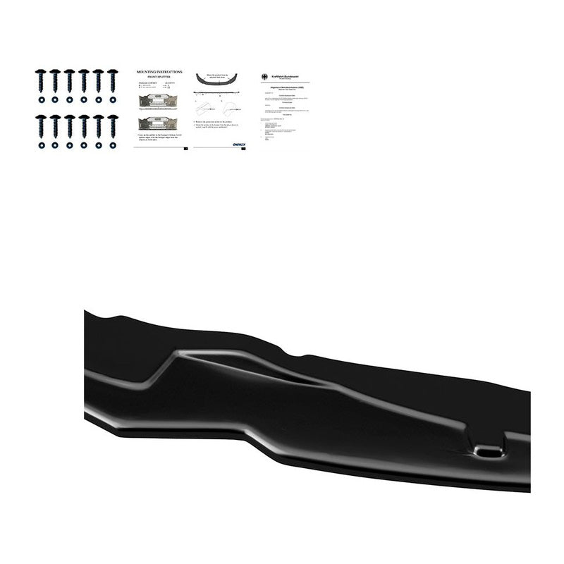 Oneway Frontspoiler passend für BMW 4er F32/F33/F36 M-Pack 2013-2019 - Version 2 - Schwarz glänzend