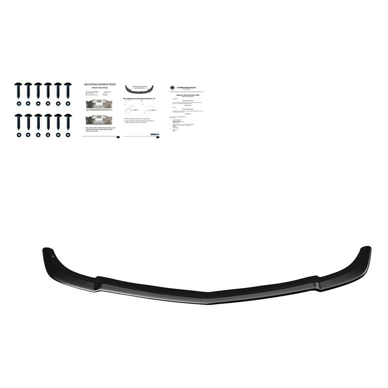 Oneway Frontspoiler passend für Mercedes C-Klasse W204 AMG-Line Facelift 2011-2014 - Schwarz glänzend