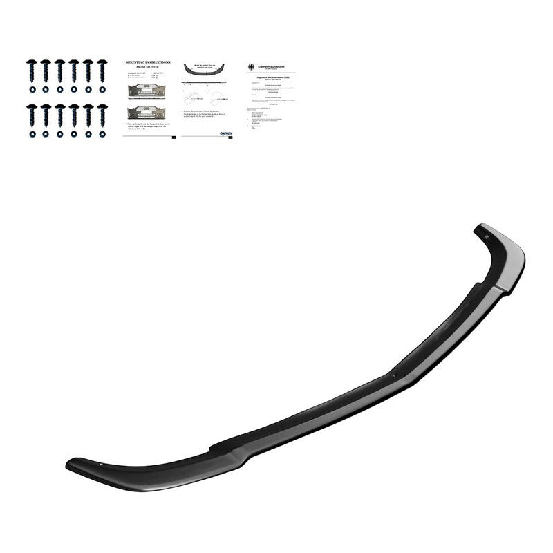 Oneway Frontspoiler passend für Mercedes C-Klasse W204 AMG-Line Facelift 2011-2014 - Schwarz glänzend