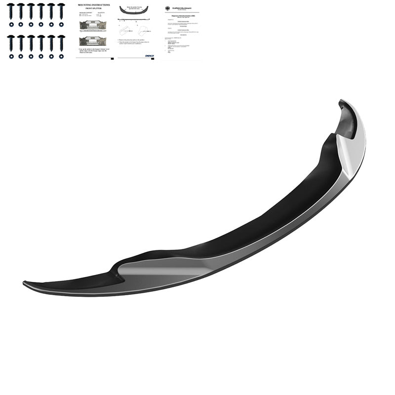 Oneway Frontspoiler passend für BMW M3 E92 Coupe/E93 Cabrio 2007-2013 - Verison 2 - Schwarz glänzend