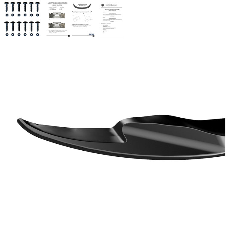 Oneway Frontspoiler passend für BMW M3 E92 Coupe/E93 Cabrio 2007-2013 - Verison 2 - Schwarz glänzend