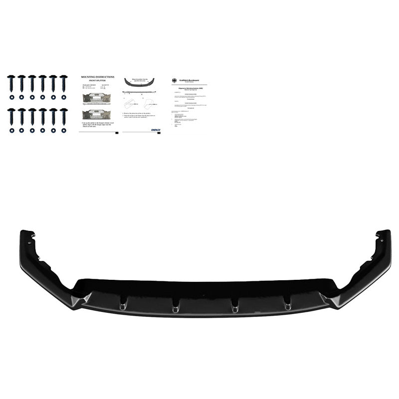 Oneway Frontspoiler passend für Skoda Octavia IV RS HB/Kombi 2020- - Schwarz glänzend
