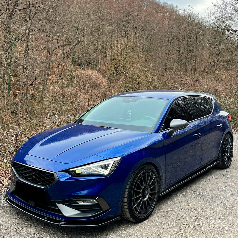 Oneway Frontspoiler passend für Seat Leon IV HB/ST FR 2020- - Schwarz glänzend