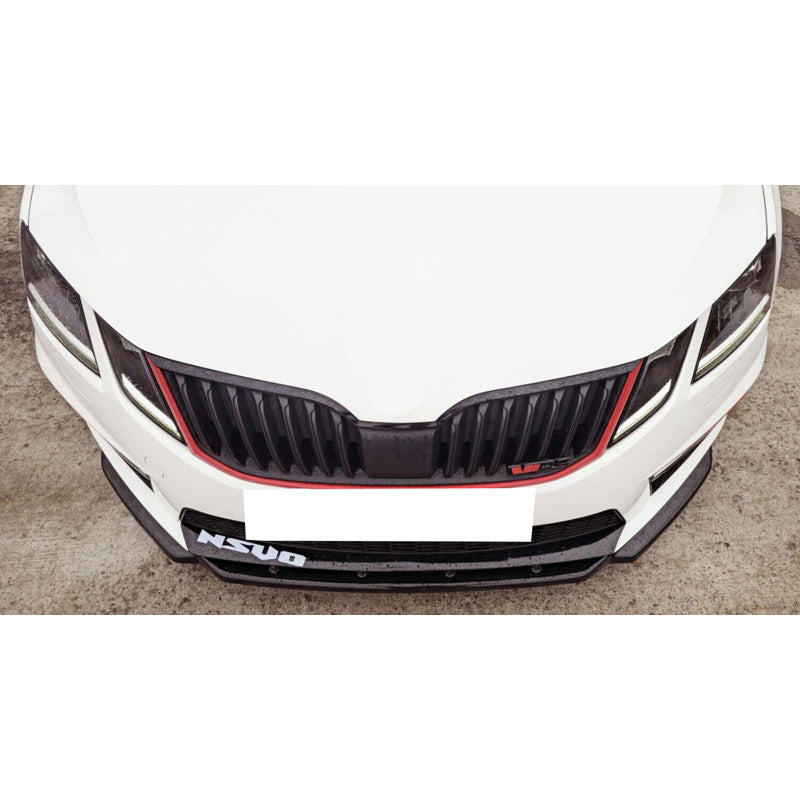 Oneway Frontspoiler passend für Skoda Octavia III RS HB/Kombi 2013-2016 - Schwarz glänzend