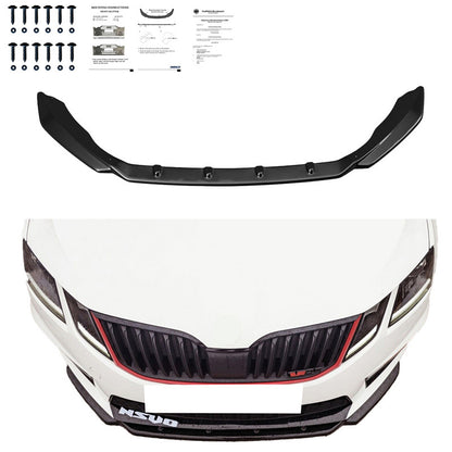 Oneway Frontspoiler passend für Skoda Octavia III RS HB/Kombi 2013-2016 - Schwarz glänzend