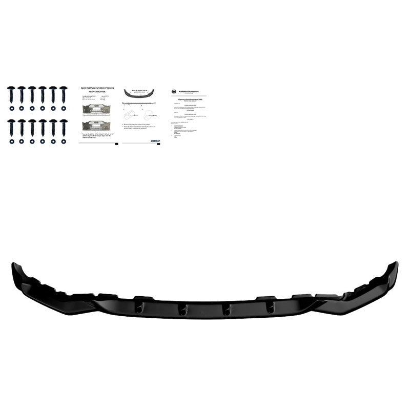 Oneway Frontspoiler passend für BMW X7 M G07 M-Pack 2018-2022 - Schwarz glänzend