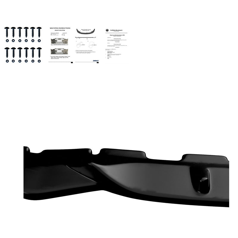 Oneway Frontspoiler passend für BMW X7 M G07 M-Pack 2018-2022 - Schwarz glänzend