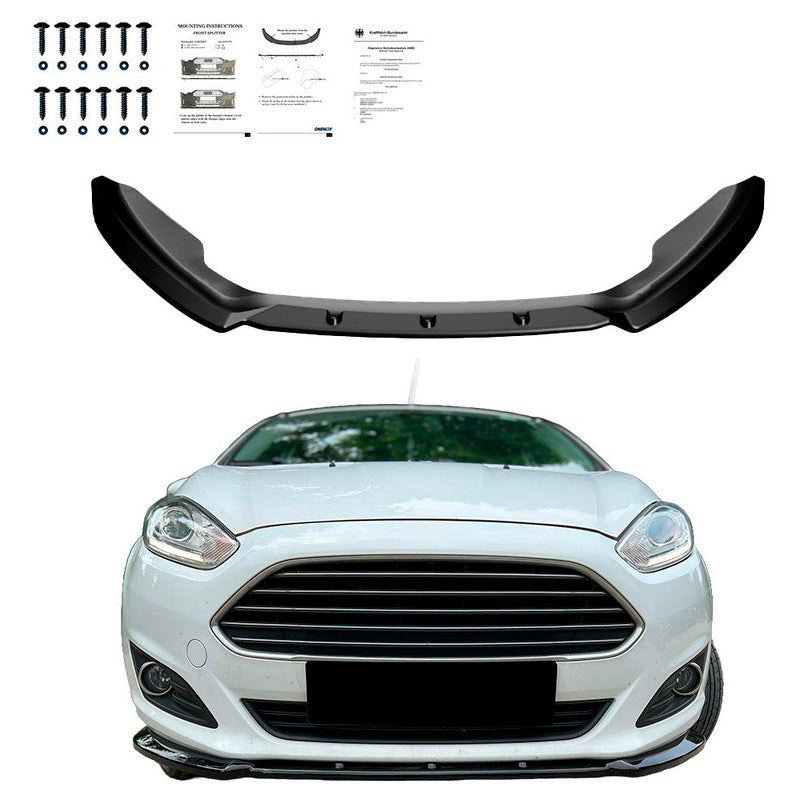 Oneway Frontspoiler passend für Ford Fiesta MK7 Facelift 2012-2017 - Schwarz glänzend