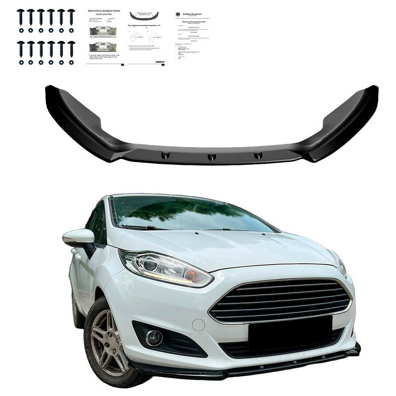 Oneway Frontspoiler passend für Ford Fiesta MK7 Facelift 2012-2017 - Schwarz glänzend