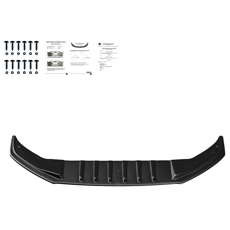 Oneway Frontspoiler passend für Volkswagen Arteon R-line 2017-2020 - Schwarz glänzend