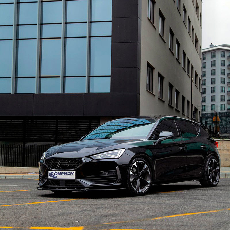 Oneway Frontspoiler passend für Cupra Leon HB/ST 2020-2024 - Schwarz glänzend