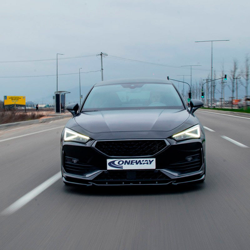 Oneway Frontspoiler passend für Cupra Leon HB/ST 2020-2024 - Schwarz glänzend