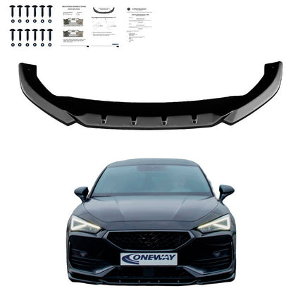 Oneway Frontspoiler passend für Cupra Leon HB/ST 2020-2024 - Schwarz glänzend