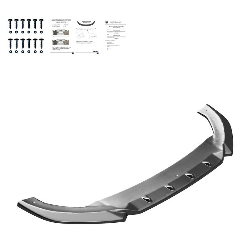 Oneway Frontspoiler passend für Cupra Leon HB/ST 2020-2024 - Schwarz glänzend