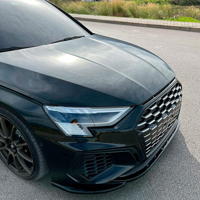 Oneway Frontspoiler passend für Audi A3 S-Line/S3 8Y 2020-2024 - Version 2 - Schwarz glänzend