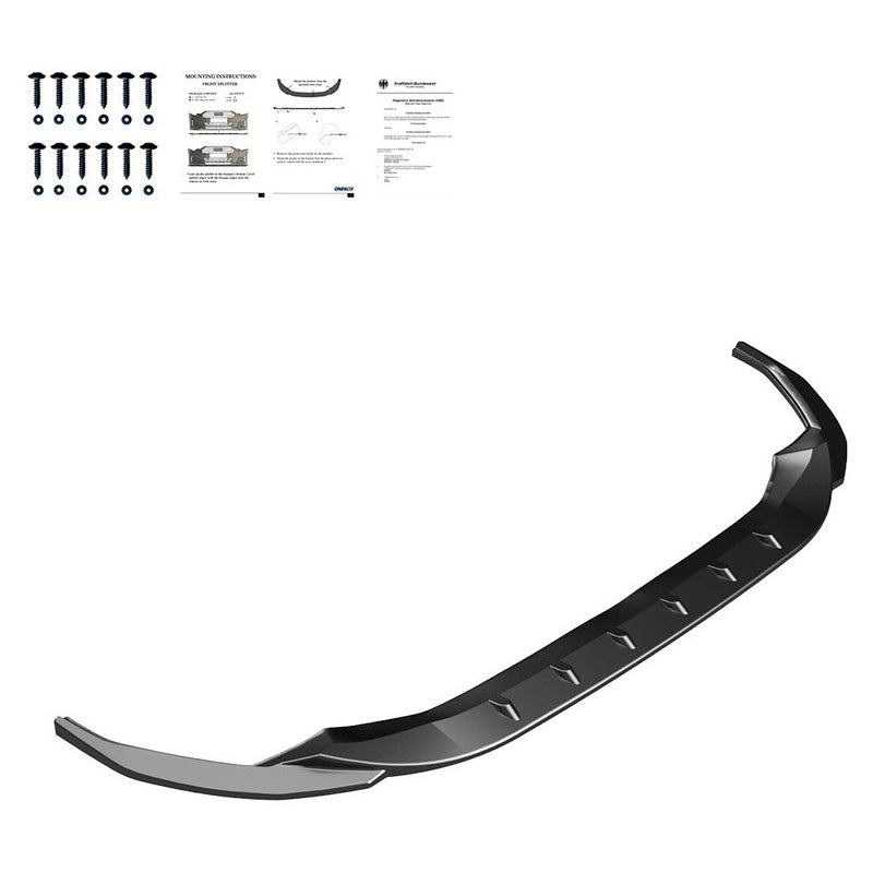 Oneway Frontspoiler passend für Audi A3 S-Line/S3 8Y 2020-2024 - Version 2 - Schwarz glänzend