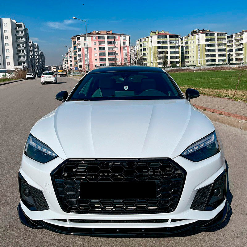 Oneway Frontspoiler passend für Audi A5 S-Line/S5 F5 Facelift 2019- - Schwarz glänzend