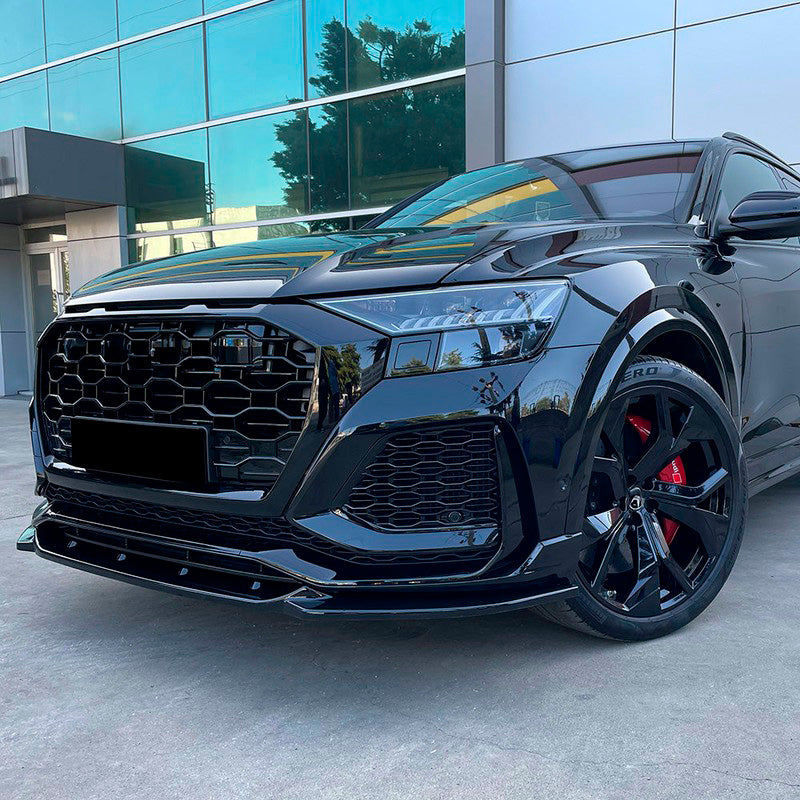 Oneway Frontspoiler passend für Audi RS Q8 MK1 2019-2023 - Schwarz glänzend