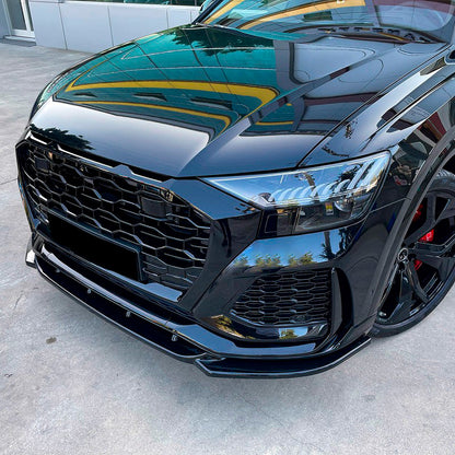 Oneway Frontspoiler passend für Audi RS Q8 MK1 2019-2023 - Schwarz glänzend
