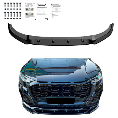 Oneway Frontspoiler passend für Audi RS Q8 MK1 2019-2023 - Schwarz glänzend