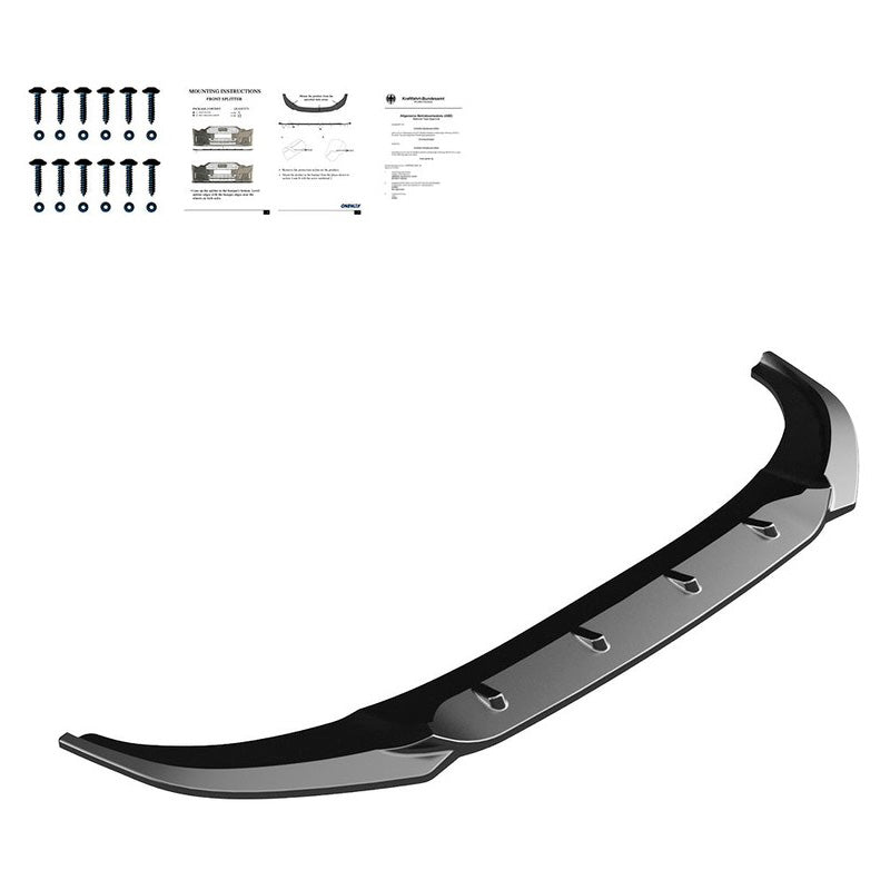 Oneway Frontspoiler passend für Audi RS Q8 MK1 2019-2023 - Schwarz glänzend