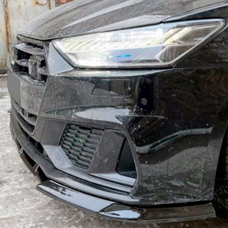 Oneway Frontspoiler passend für Audi A7 S-Line/S7 C8 2018- - Schwarz glänzend