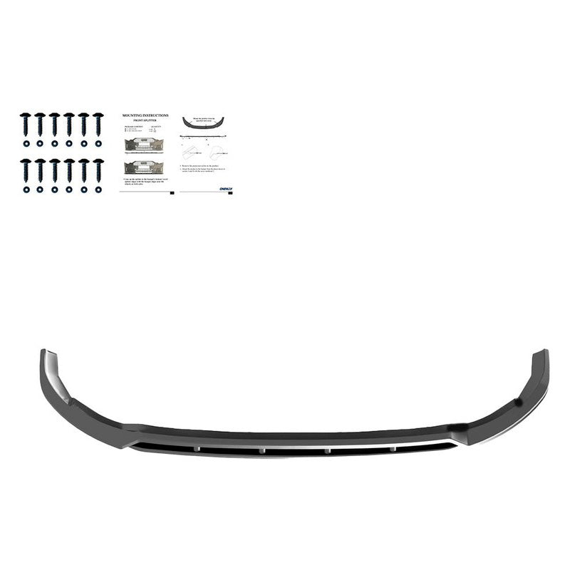 Oneway Frontspoiler passend für Ford Transit Custom MK2 2023- - Version 2 - Schwarz glänzend